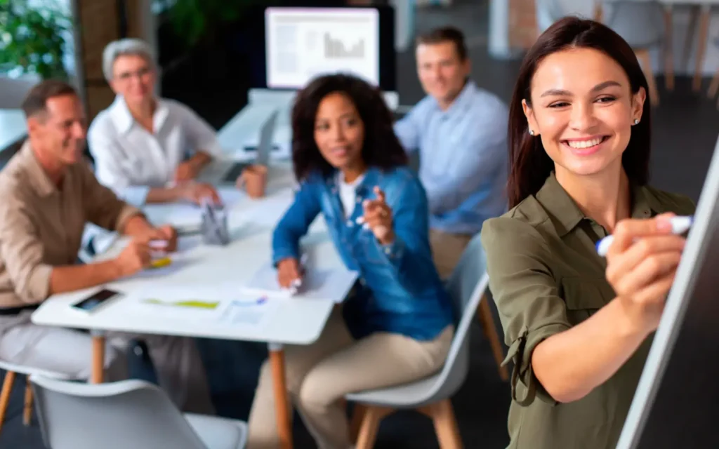 Docentes en una Sesiones de Aprendizaje