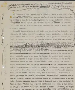texto escrito a maquina y correcciones a lapicero de Jose maria arguedas parte 1