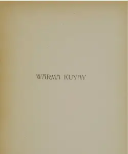 portada de la obra Warma Kuyay de Jopse Maria Arguedas